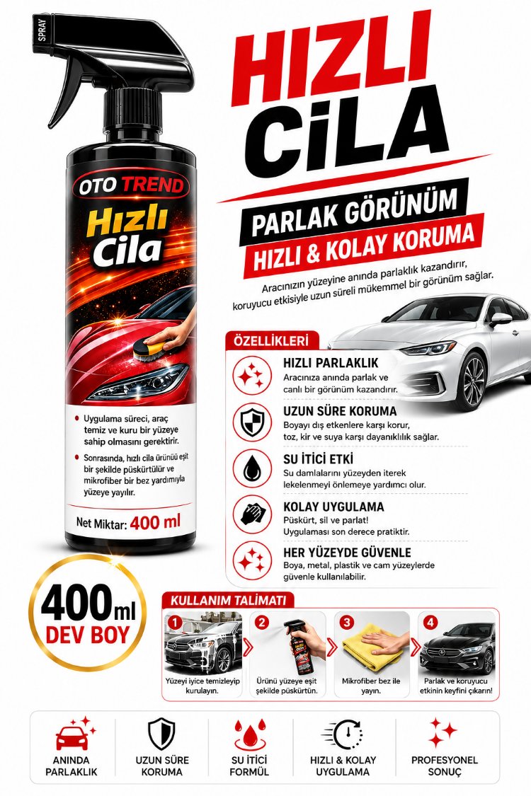 araç hızlı cila ve parlatici