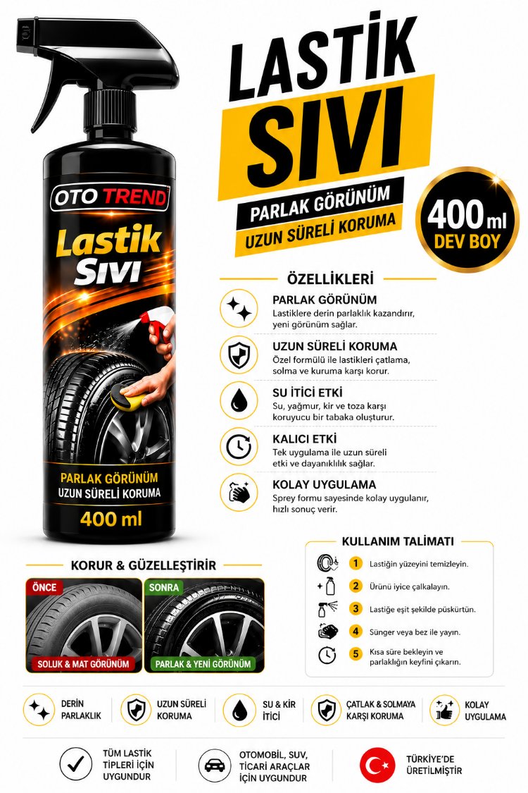 lastik sıvı parlatici