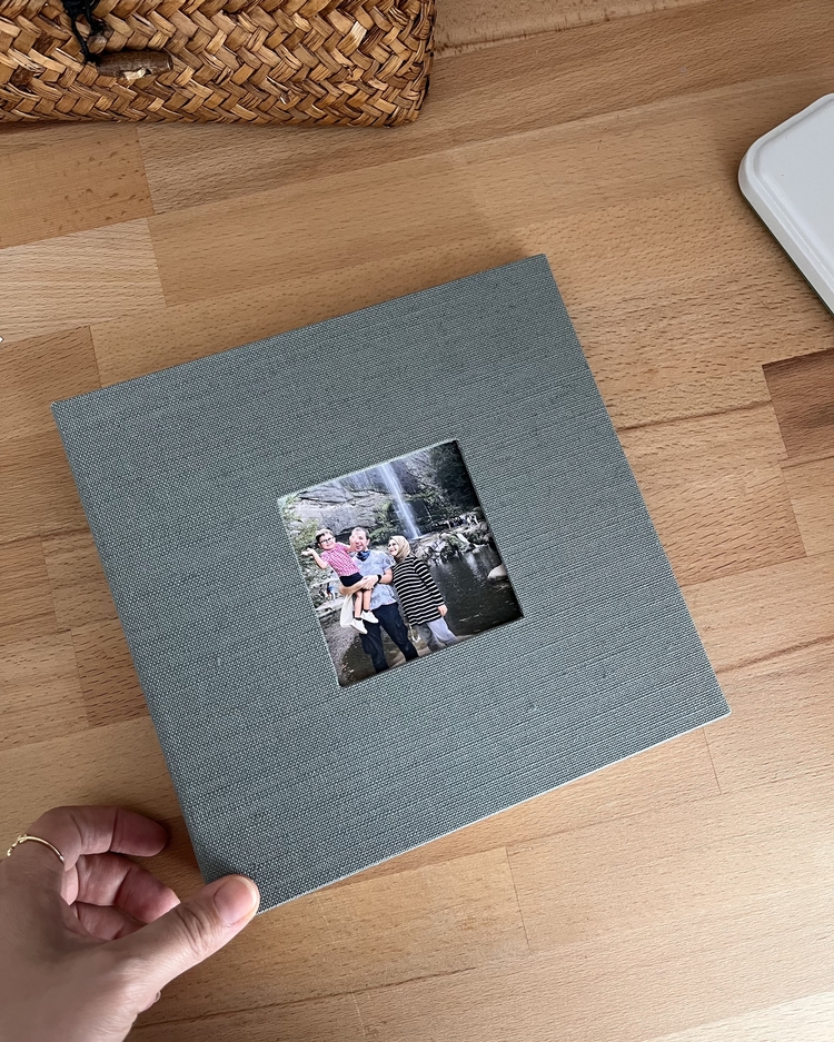 Çerçeve (Küf Mavisi) | El Yapımı Fotoğraf Albümü | Anı Defteri | 21x21
