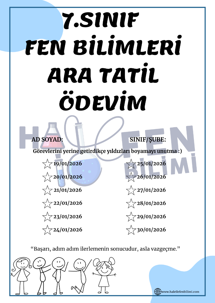 7.SINIF ARA TATİL TEKRAR 