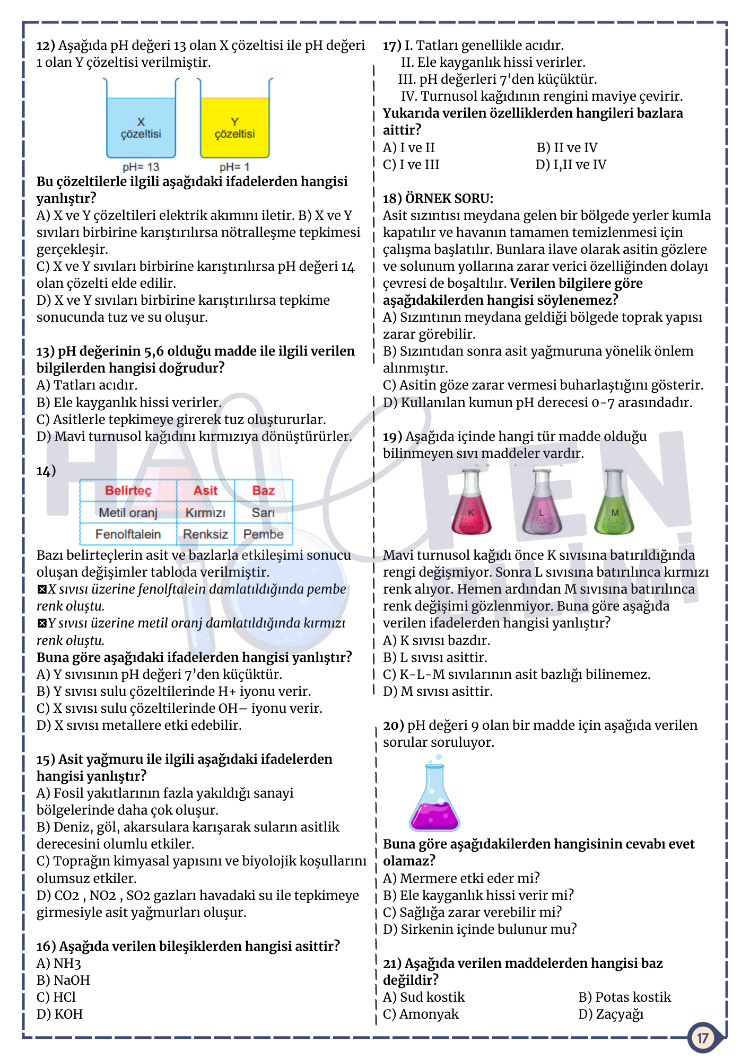 8.SINIF 4.ÜNİTE FASİKÜLÜ