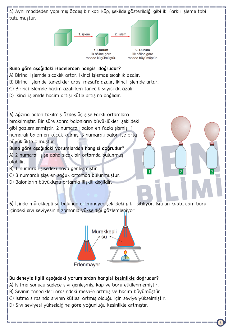6.SINIF 5.ÜNİTE FASİKÜLÜ