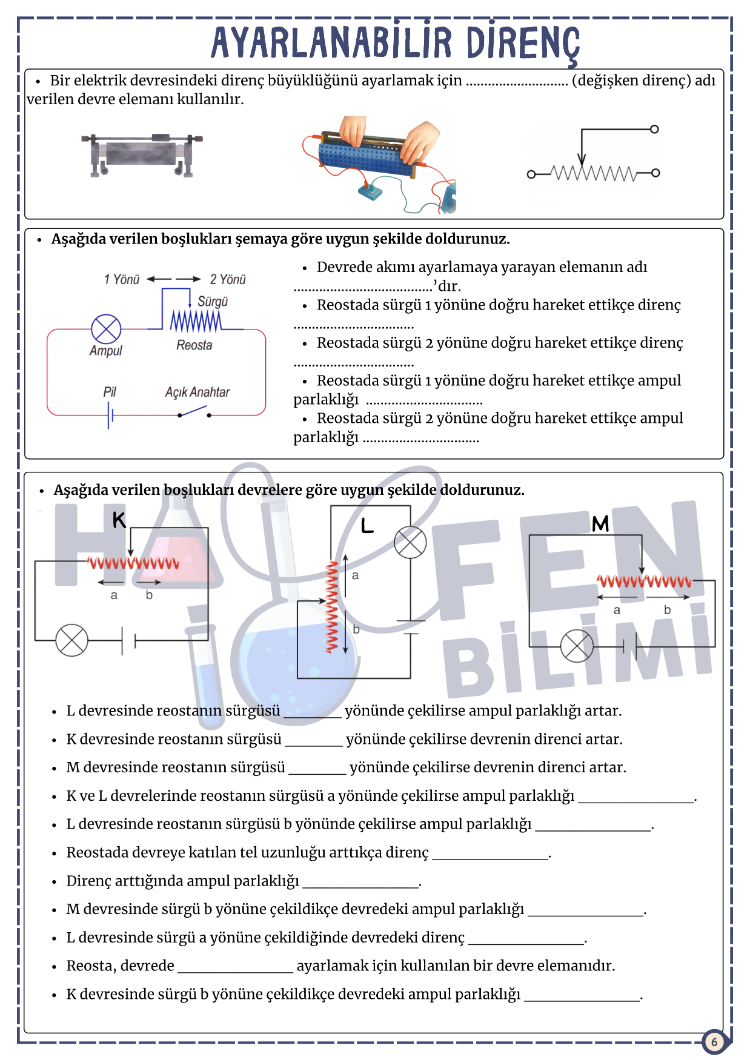 6.SINIF 6.ÜNİTE FASİKÜLÜ