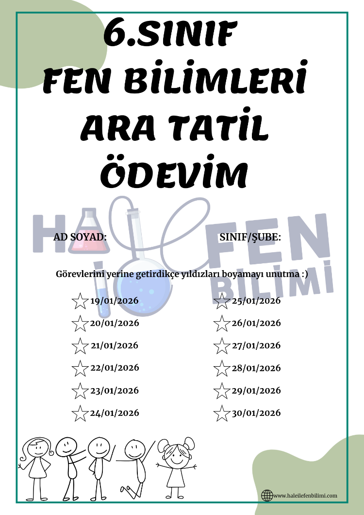 6.SINIF ARA TATİL TEKRAR 