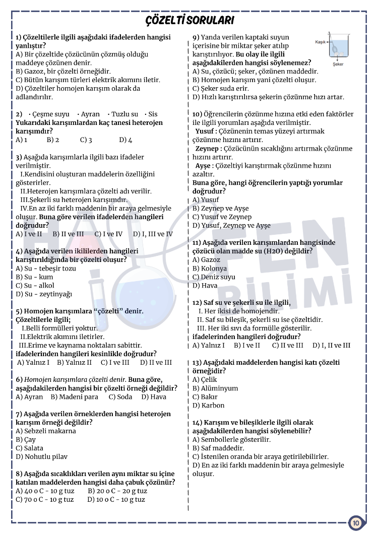 7.SINIF 4.ÜNİTE FASİKÜLÜ