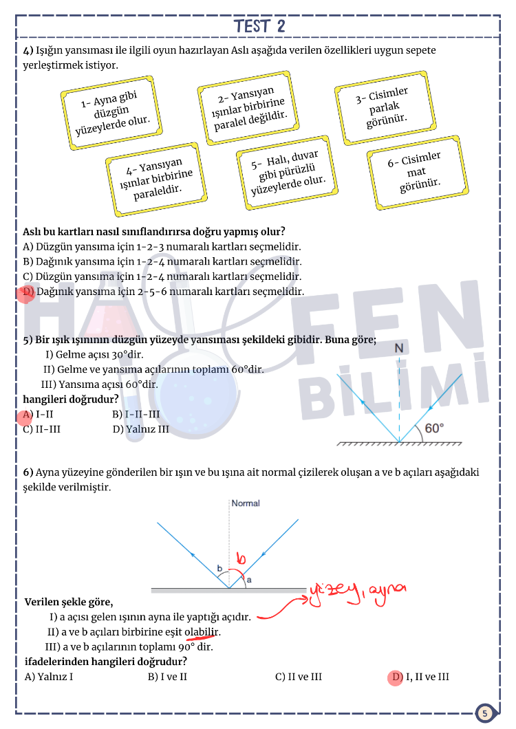 6.SINIF 4.ÜNİTE FASİKÜLÜ