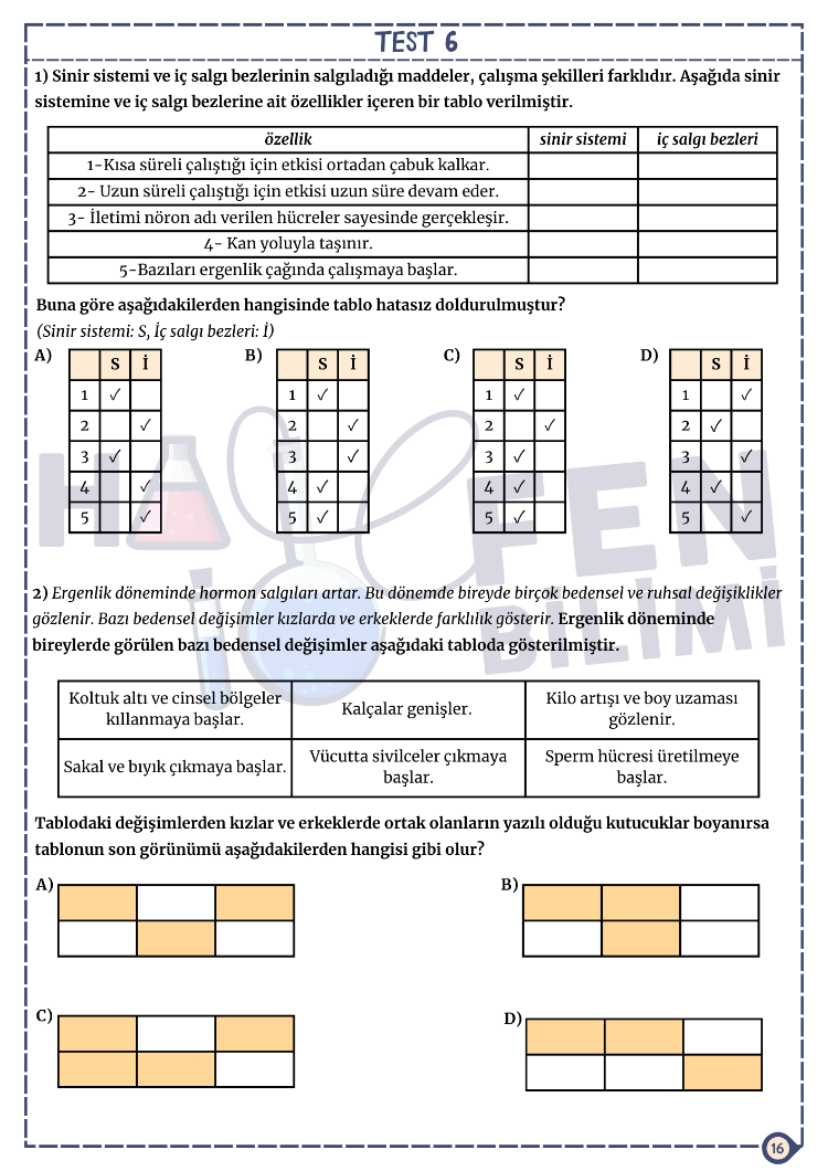 6.SINIF 3.ÜNİTE 2.KISIM ÇALIŞMA FASİKÜLÜ HALEİLEFENBİLİMİ