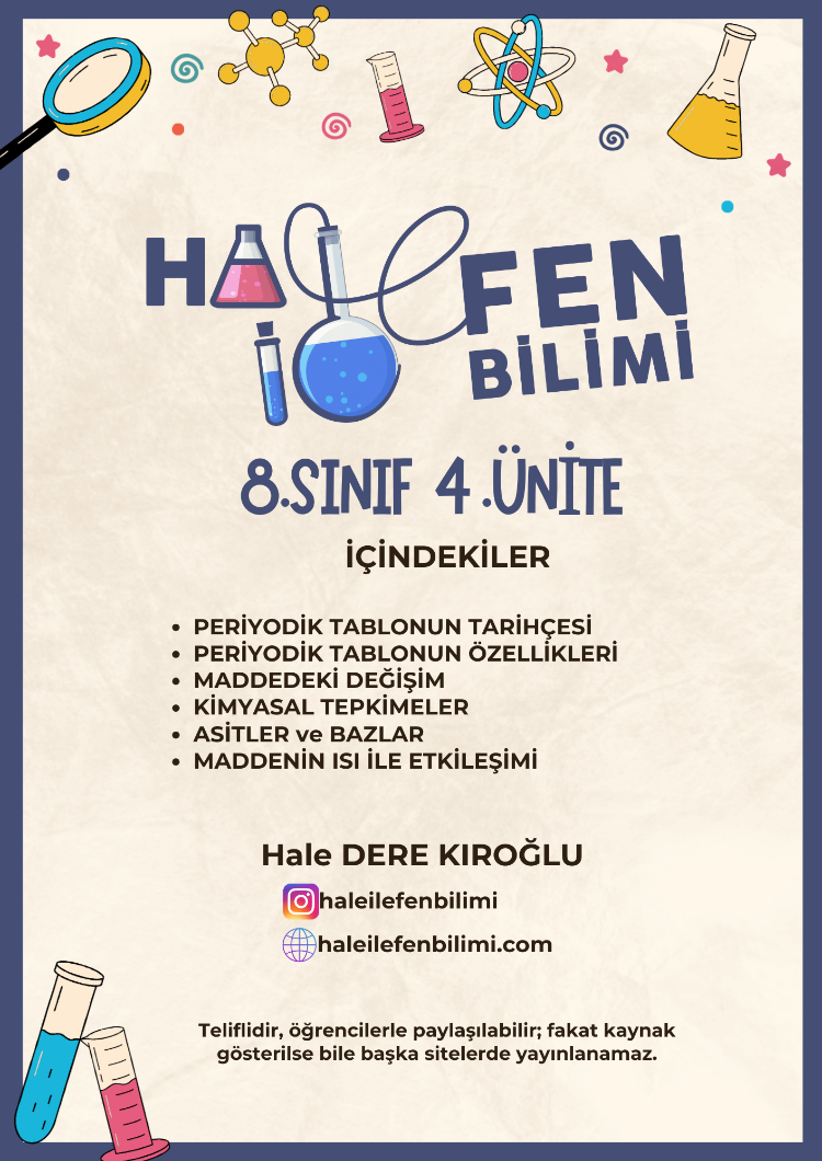 8.SINIF 4.ÜNİTE FASİKÜLÜ