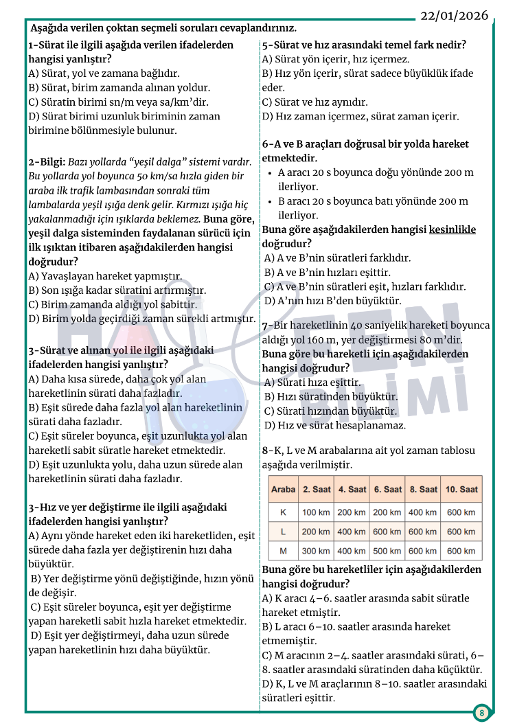 6.SINIF ARA TATİL TEKRAR 