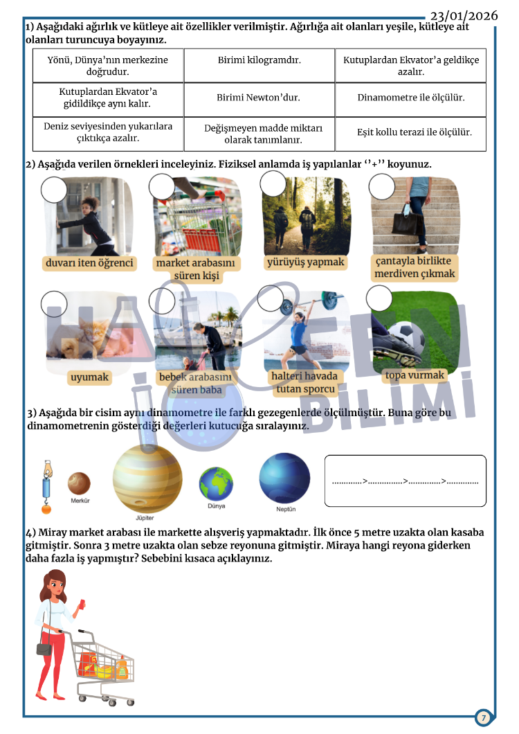 7.SINIF ARA TATİL TEKRAR 