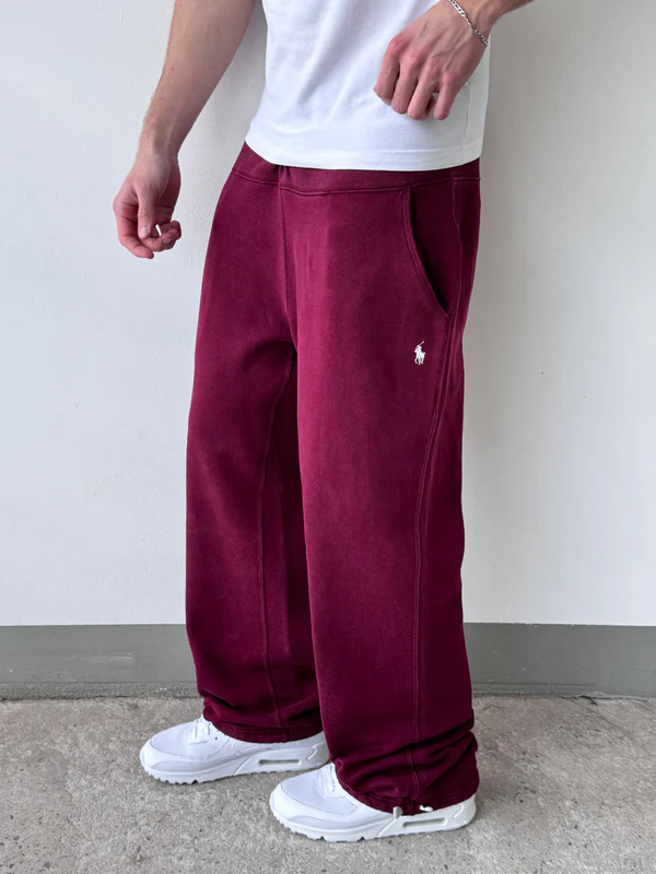 Polo Ralph Lauren Bordo Renk Baggy Jogger Eşofman Altı