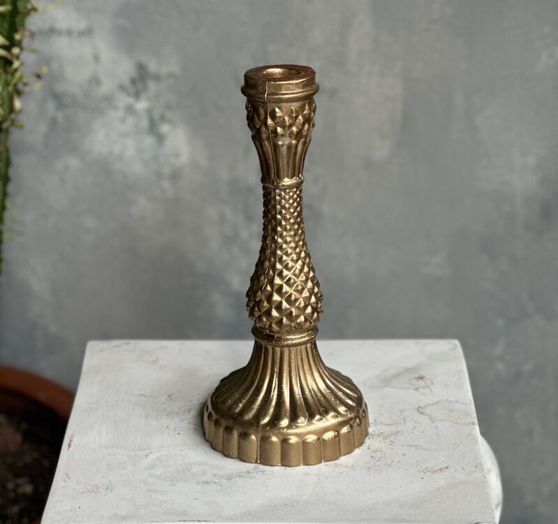 Polyester Bronz Şamdan Büyük Boy