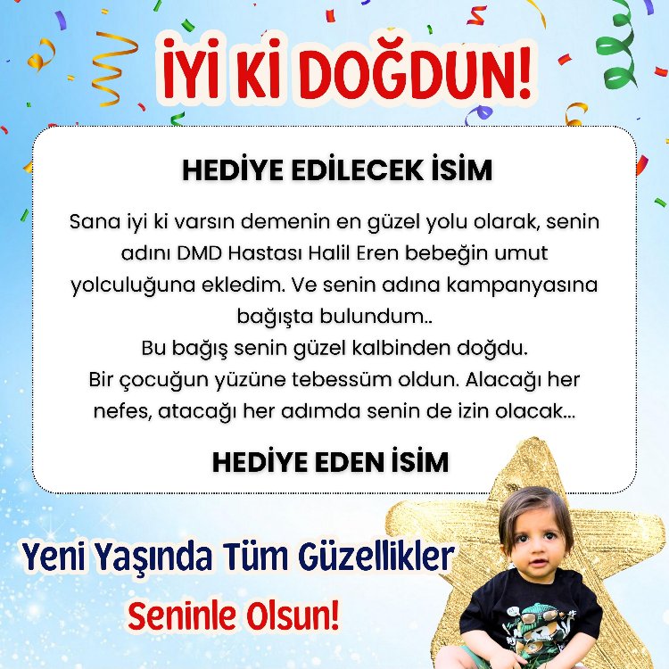 DİJİTAL DOĞUM GÜNÜ KARTI