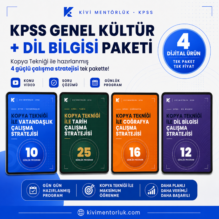 Genel Kültür + Let it Dil Bilgisi - Kopya Tekniği ile Çalışma Stratejisi