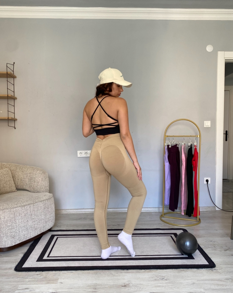 Vizon Butterfly kelebek büzgü s push up büzgülü toparlayıcı tayt
