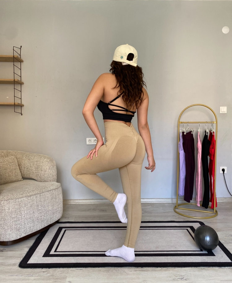 Vizon Butterfly kelebek büzgü s push up büzgülü toparlayıcı tayt
