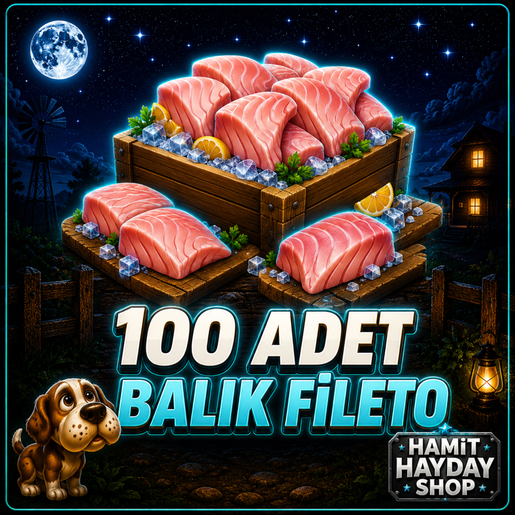 100 Adet Balık Fileto