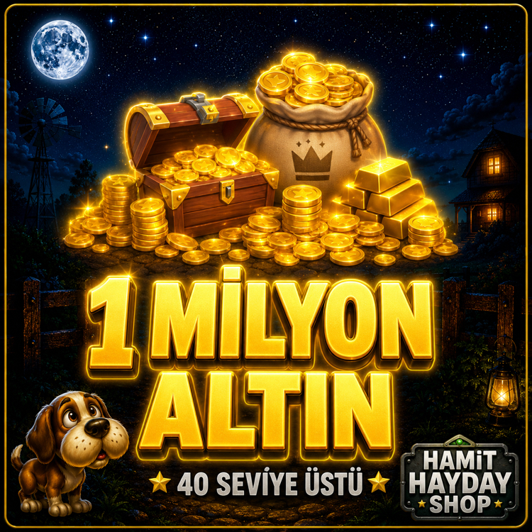 1.000.000 ALTIN – 40 SEVİYE ÜSTÜ