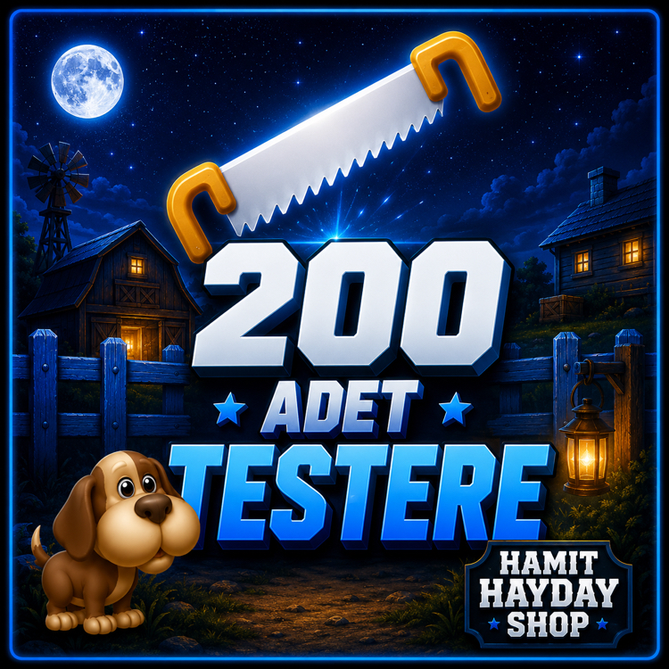 200 ADET TESTERE 