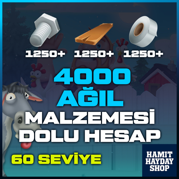 60 Seviye AĞIL DOLU HESAP