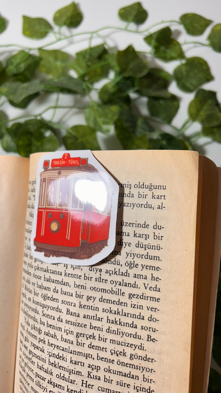Mıknatıslı Tramvay kitap ayracı, Magnetli kitap ayracı, Manyetik kitap ayracı