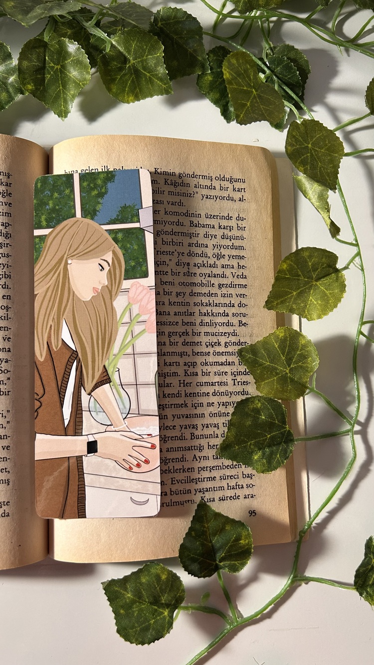 Aşçı temalı kitap ayracı, parlak kitap ayracı, su geçirmez kitap ayracı