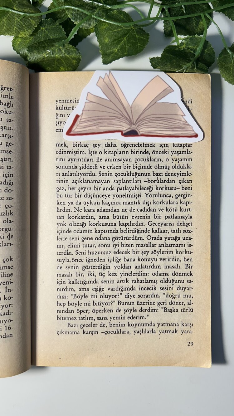 Kitap mıknatıslı kitap ayracı