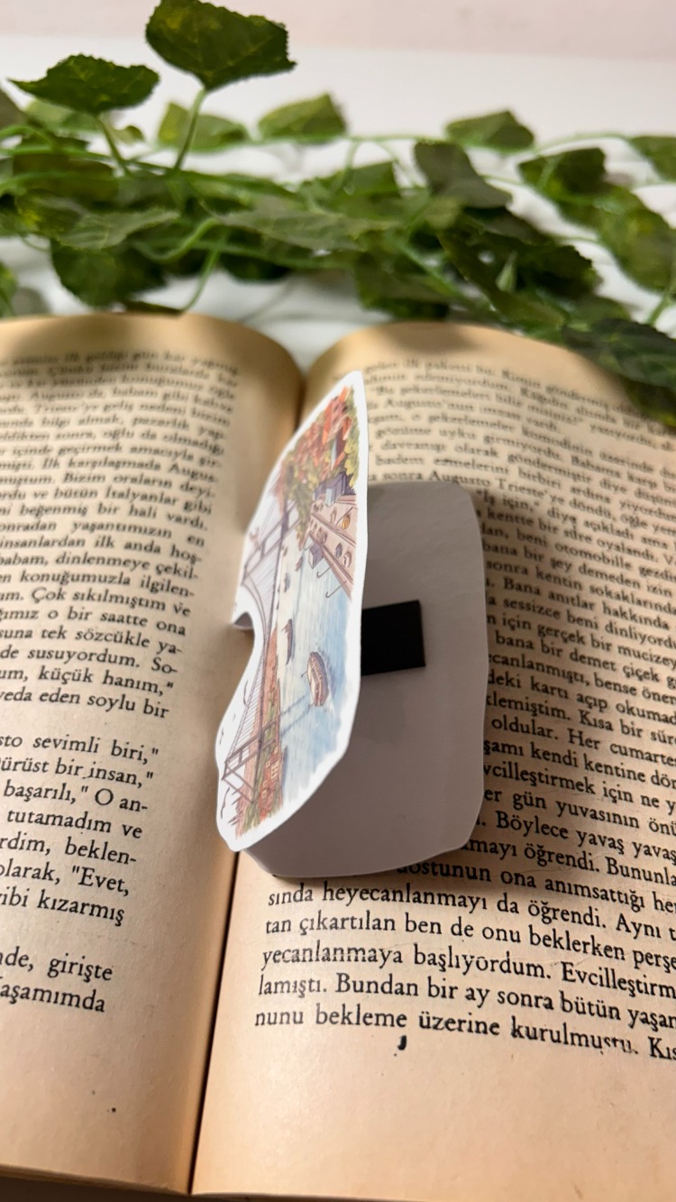 Mıknatıslı Boğaz köprüsü kitap ayracı, Magnetli kitap ayracı, Manyetik kitap ayracı