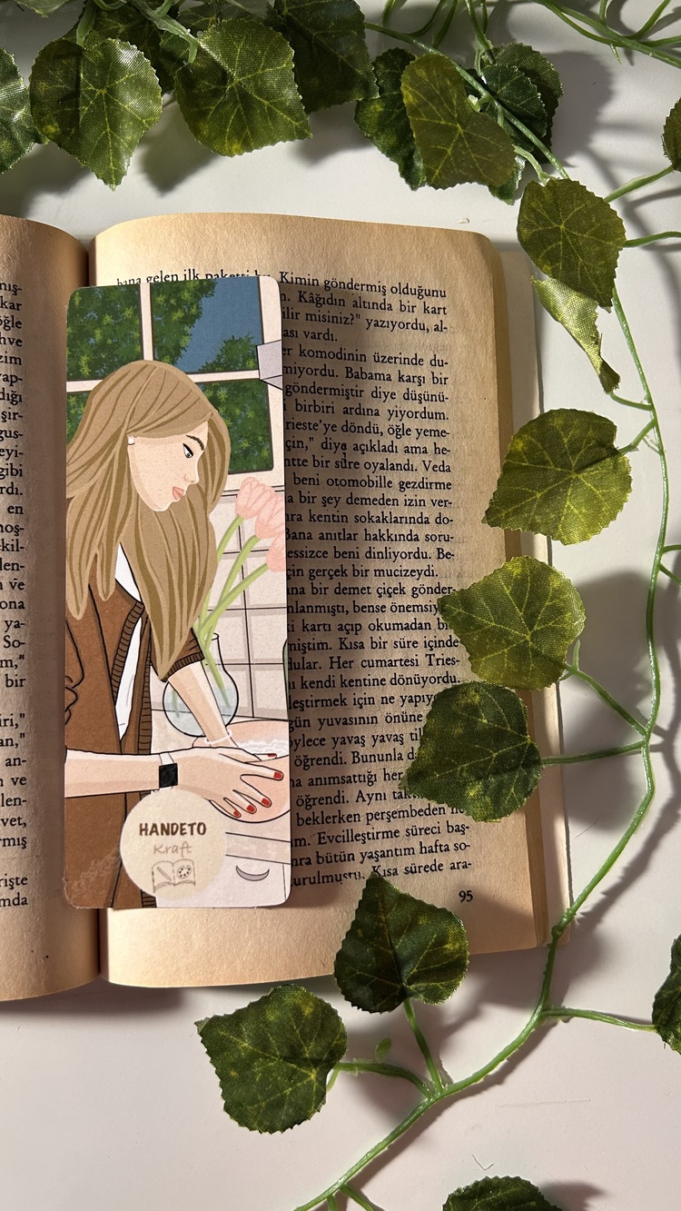 Aşçı temalı kitap ayracı, parlak kitap ayracı, su geçirmez kitap ayracı