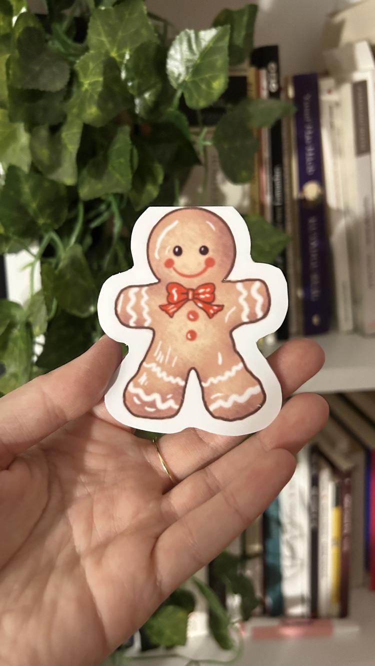 Kurabiye adam mıknatıslı kitap ayracı ginger cookie
