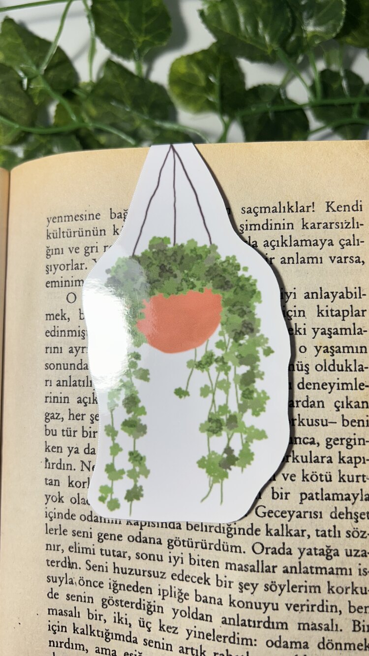 Salkım çiçek mıknatıslı kitap ayracı
