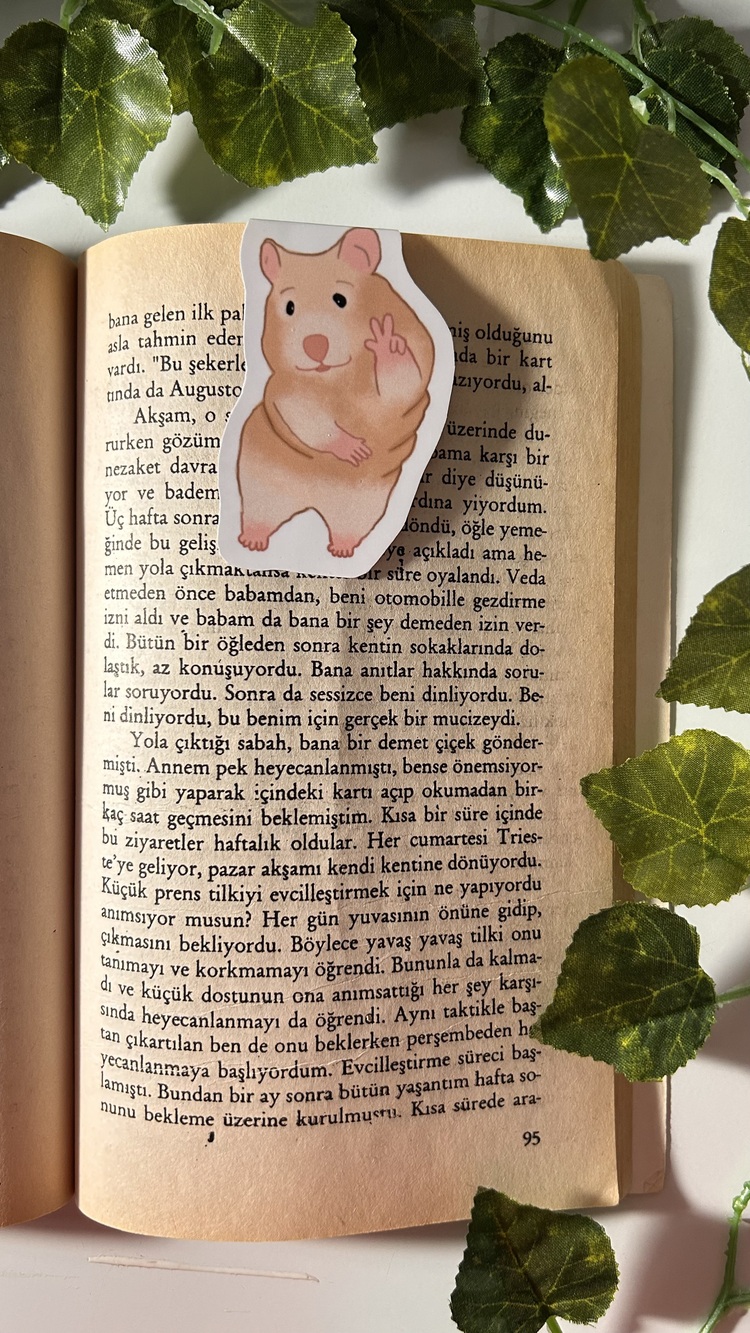 Mıknatıslı Hamster kitap ayracı, Magnetli kitap ayracı, Manyetik kitap ayraç