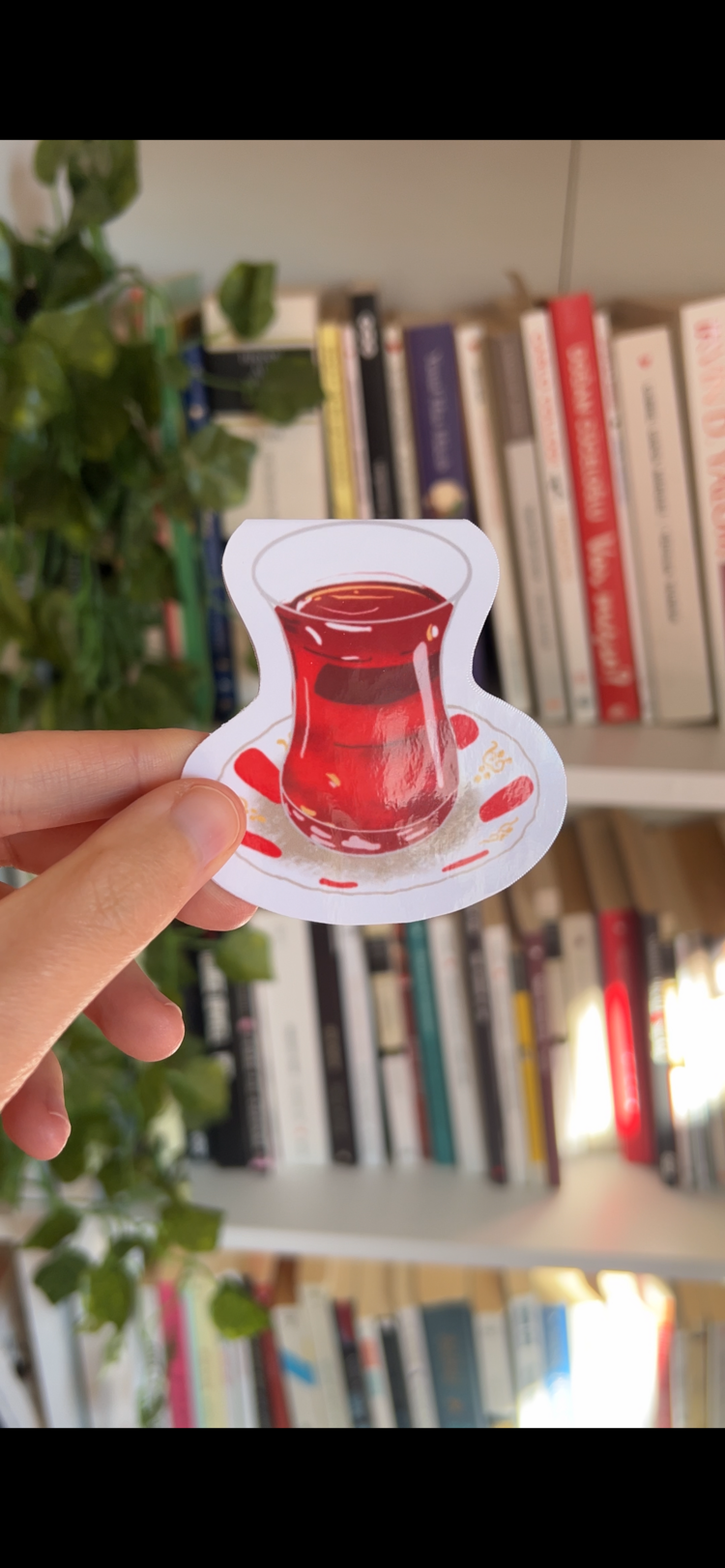 Simit çay temalı 4'lü çoklu mıknatıslı kitap ayracı seti