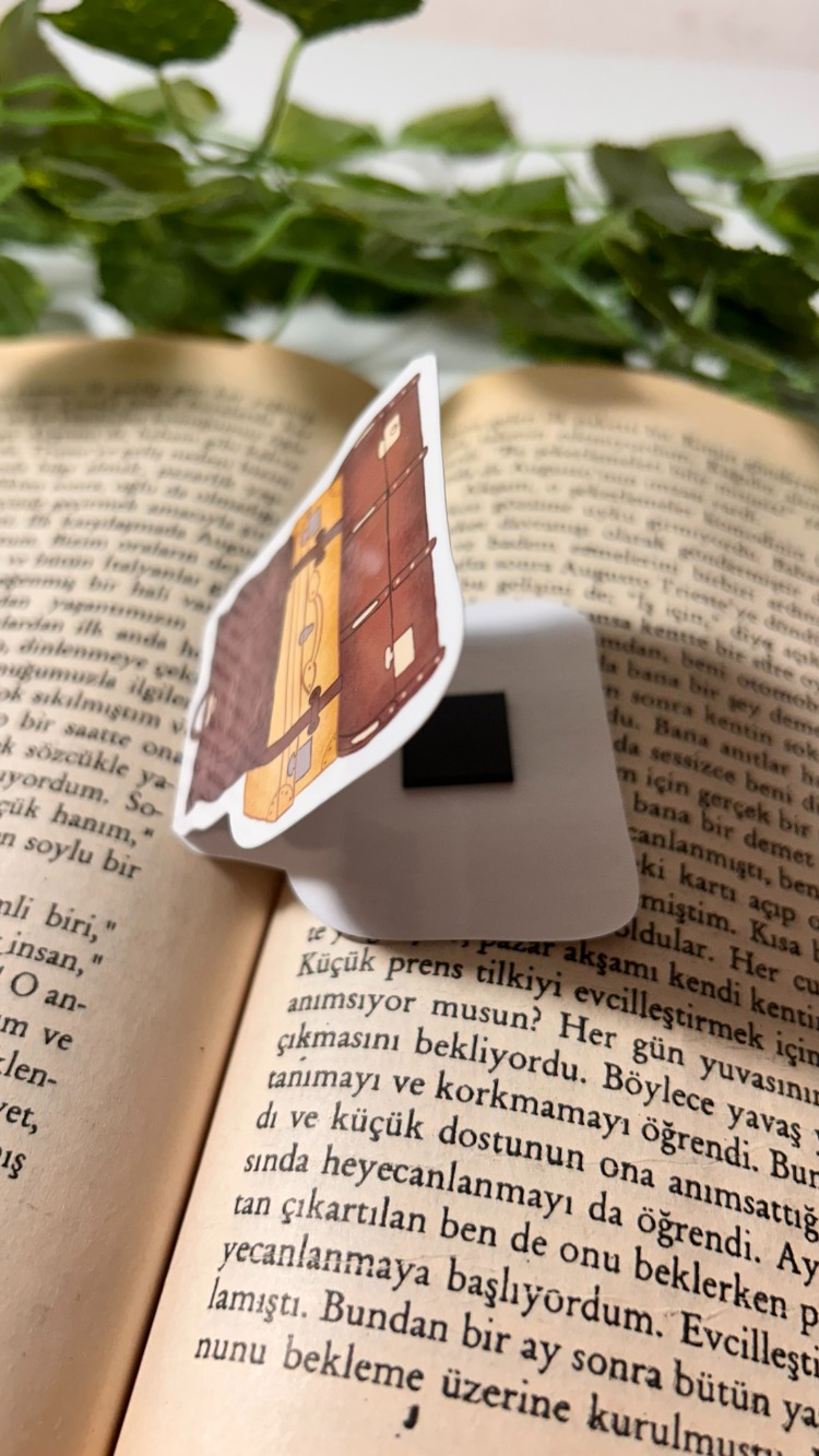 Mıknatıslı Bavul kitap ayracı, Magnetli kitap ayracı, Manyetik kitap ayracı