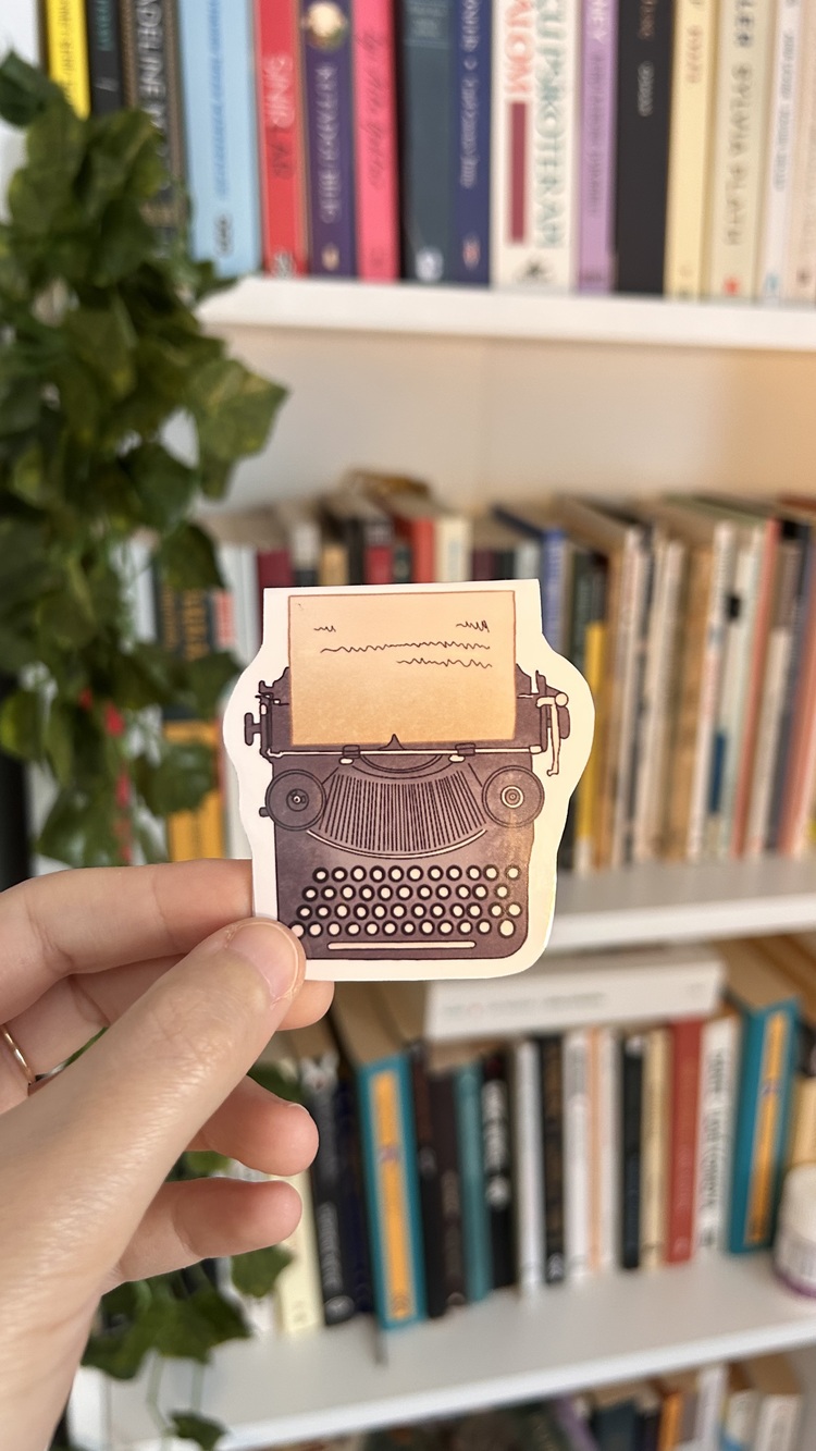 Daktilo temalı mıknatıslı kitap ayracı