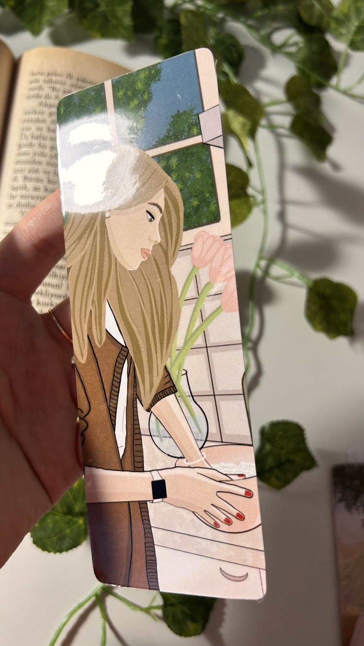 Aşçı temalı kitap ayracı, parlak kitap ayracı, su geçirmez kitap ayracı