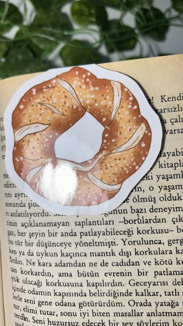 Simit mıknatıslı kitap ayracı