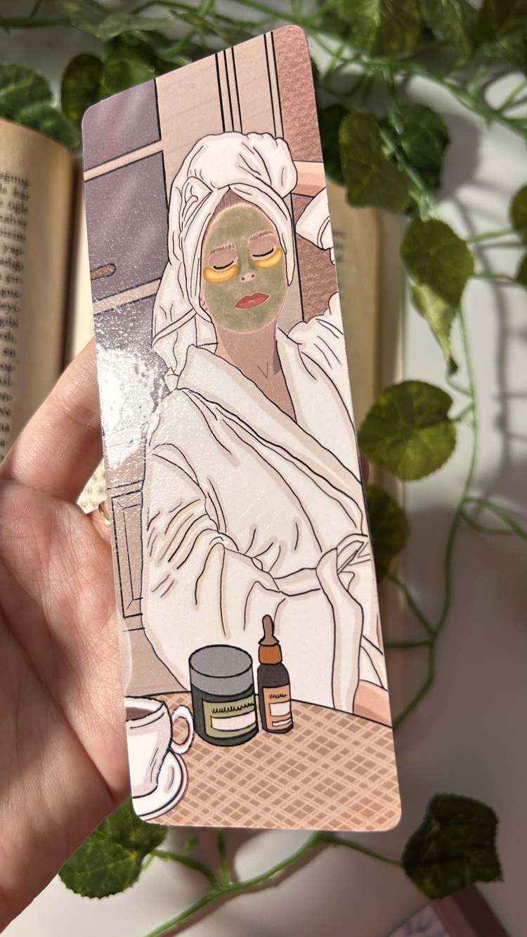 Maske temalı kitap ayracı