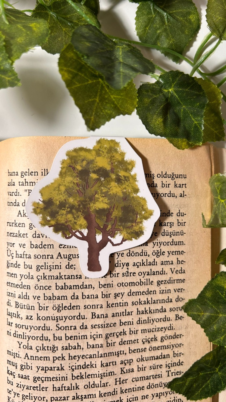 Mıknatıslı Ağaç kitap ayracı, Magnetli kitap ayracı, Manyetik kitap ayracı