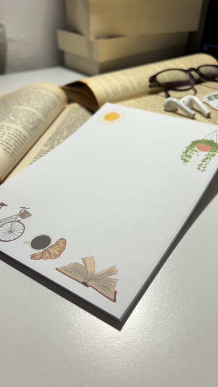 Bisiklet temalı notepad