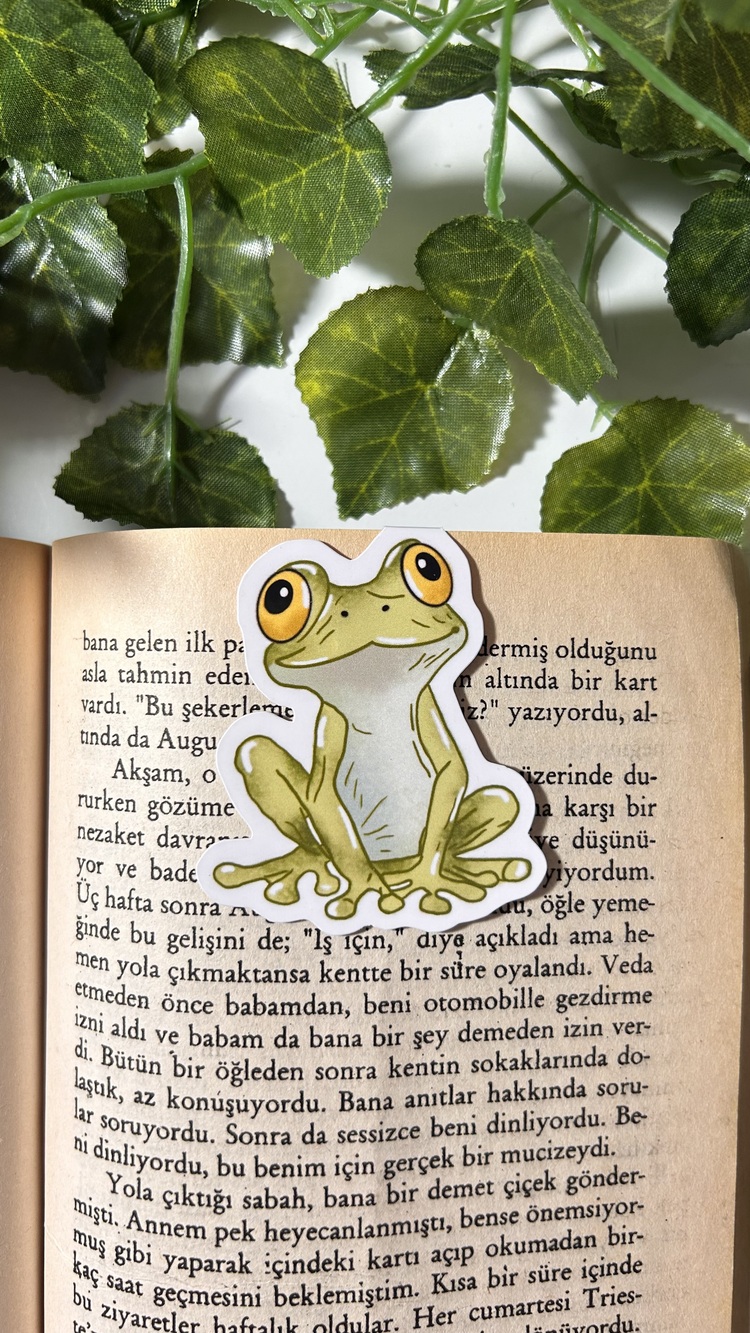Kurbağa kitap ayracı mıknatıslı kitap ayracı magnetli kitap ayracı manyetik ayraç