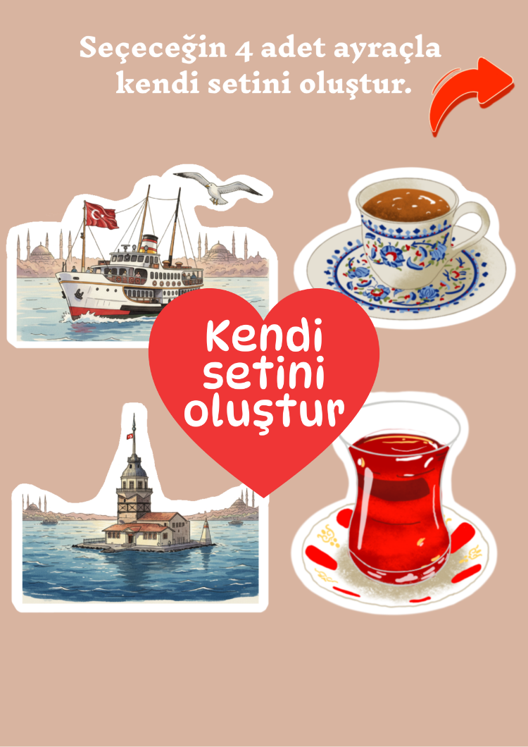 Kendi setini oluştur- Mıknatıslı kitap ayracı (Ürün açıklamasını okuyunuz.)