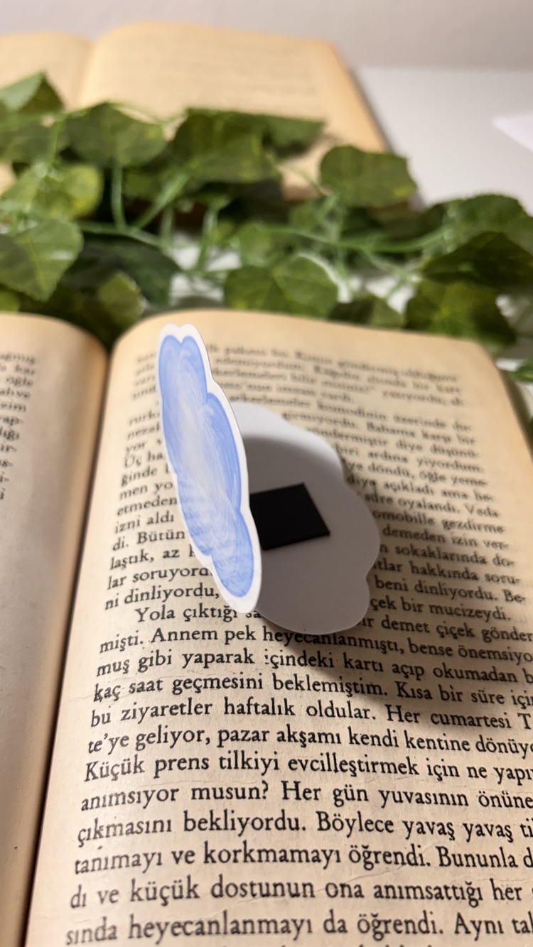 Bulut kitap ayracı mıknatıslı kitap ayracı magnetli kitap ayracı manyetik ayraç