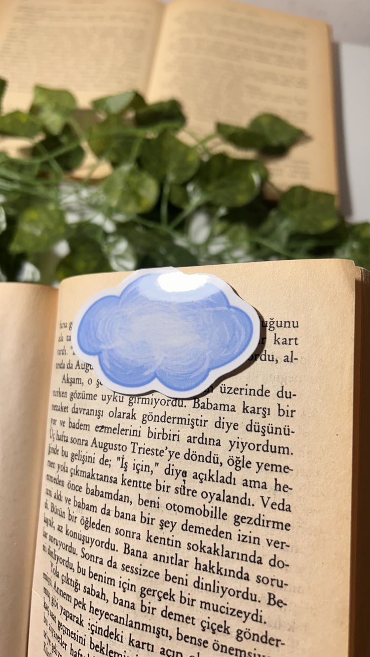 Bulut kitap ayracı mıknatıslı kitap ayracı magnetli kitap ayracı manyetik ayraç
