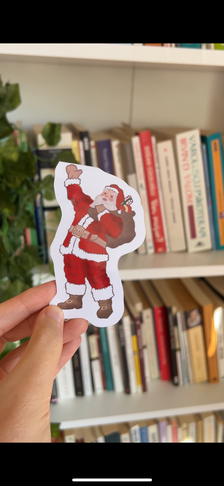 Noel Baba Mıknatıslı Kitap ayracı