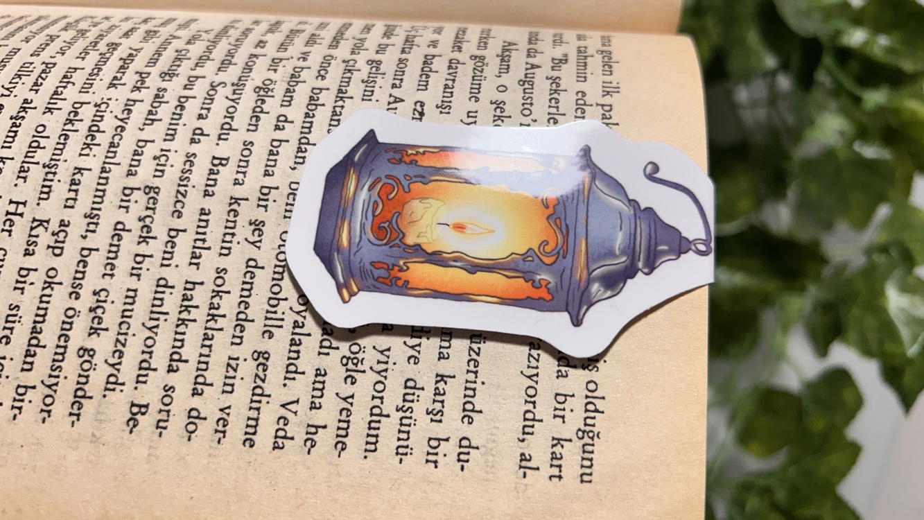 Lamba temalı mıknatıslı kitap ayracı