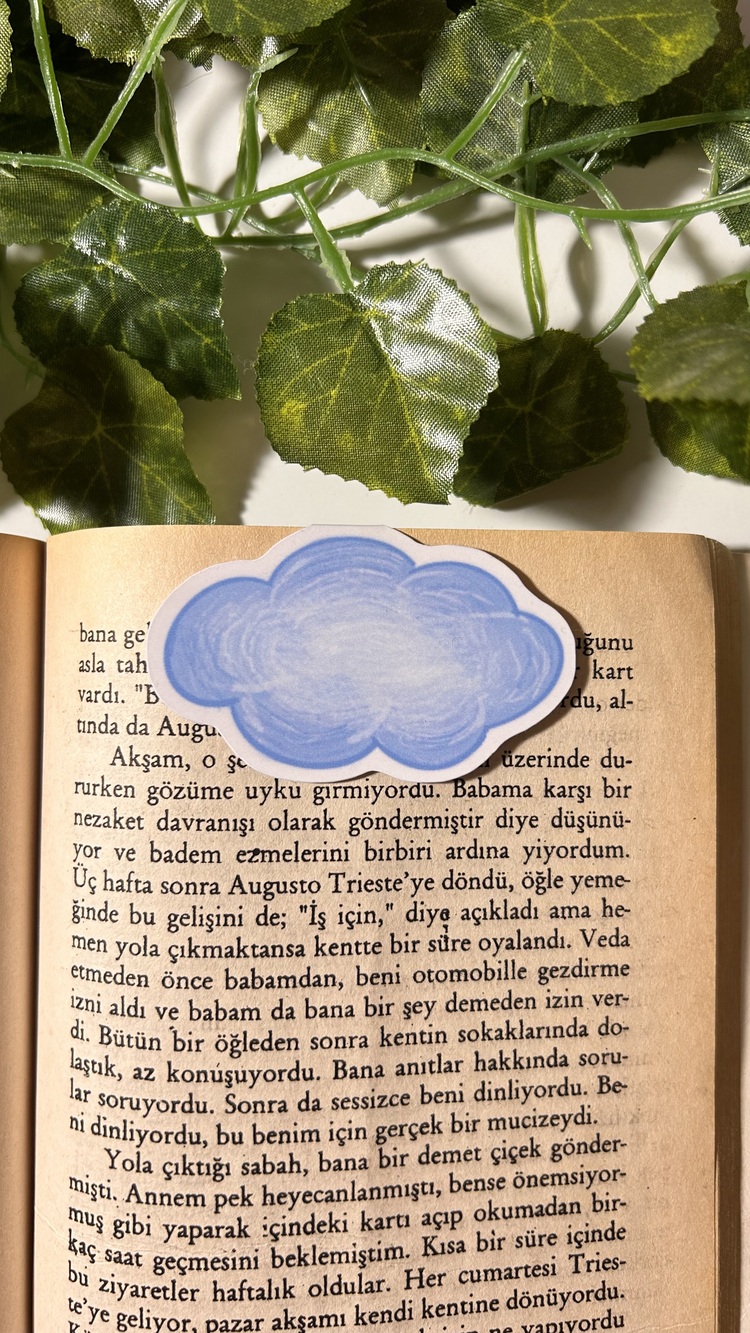 Bulut kitap ayracı mıknatıslı kitap ayracı magnetli kitap ayracı manyetik ayraç