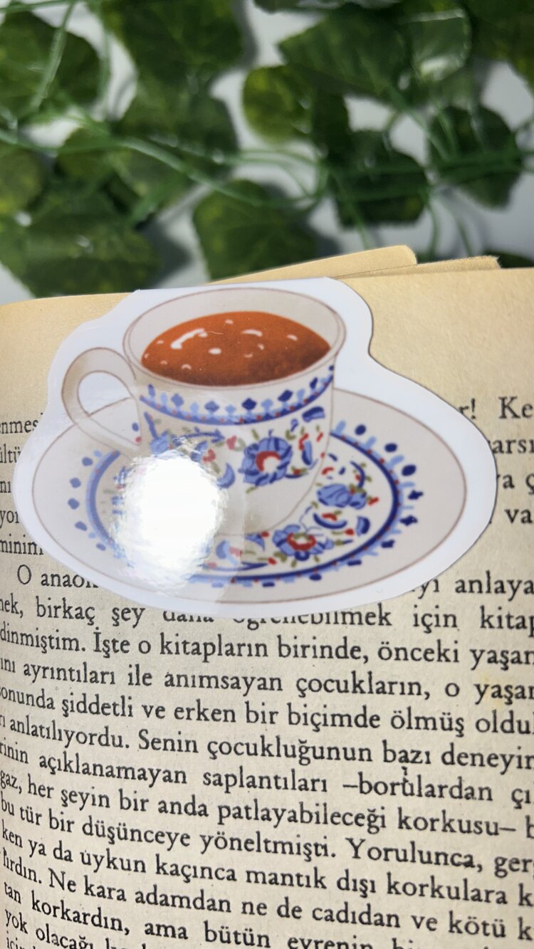 Türk kahvesi mıknatıslı kitap ayracı