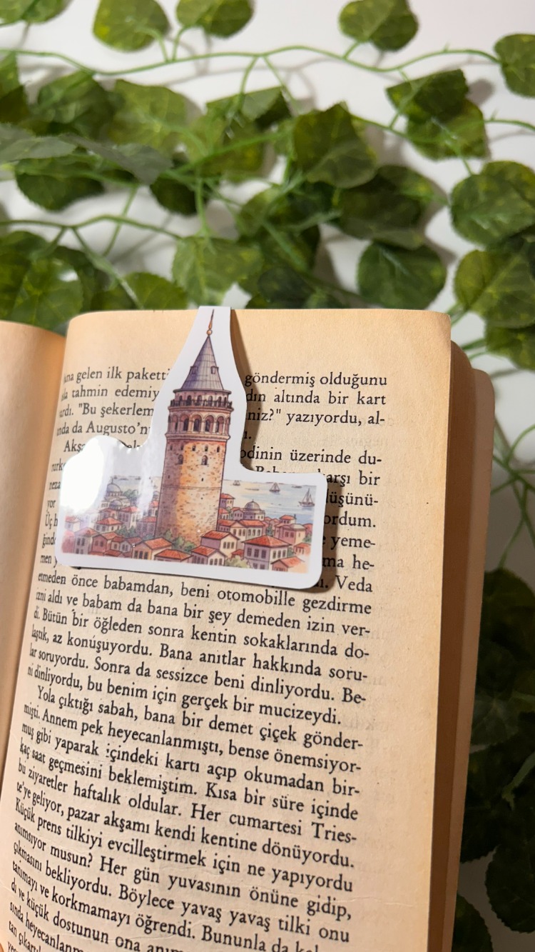 Mıknatıslı Galata Kulesi kitap ayracı, Magnetli kitap ayracı, Manyetik kitap ayracı