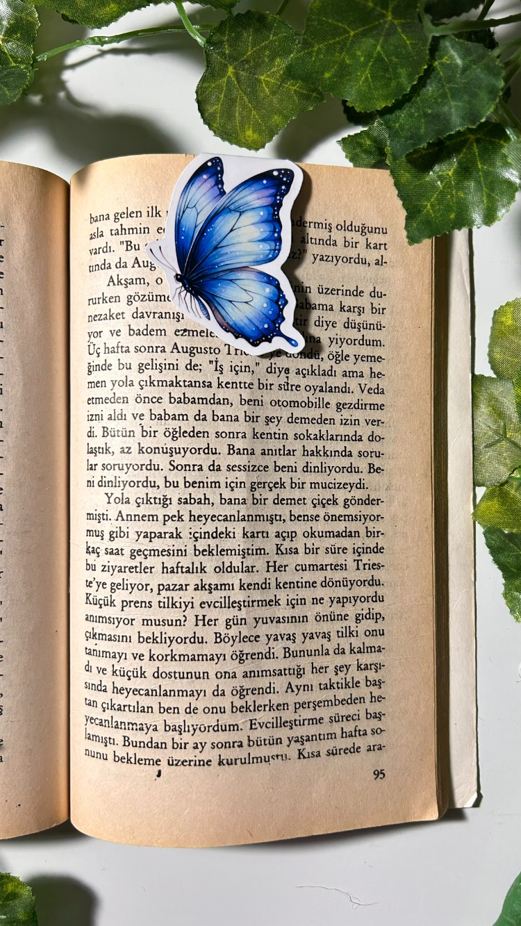 Mıknatıslı kelebek kitap ayracı, Magnetli kitap ayracı, Manyetik kitap ayracı